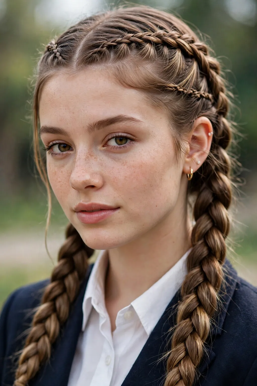 Hairstyles for School: 15 Cute Ideas to Try 14 12. Lace-Edge Braids Into Pigtails