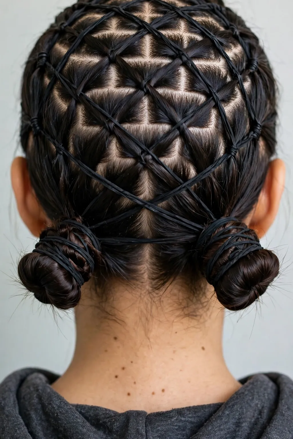 Hairstyles for School: 15 Cute Ideas to Try 17 15. Crisscross Part With Double Buns