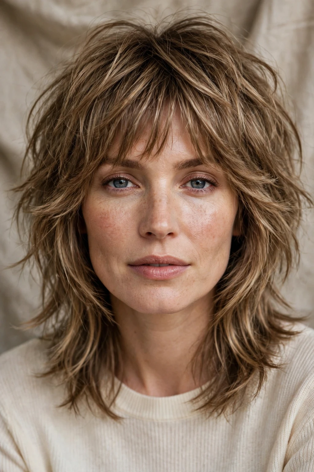 7. Light Brown Textured Shag