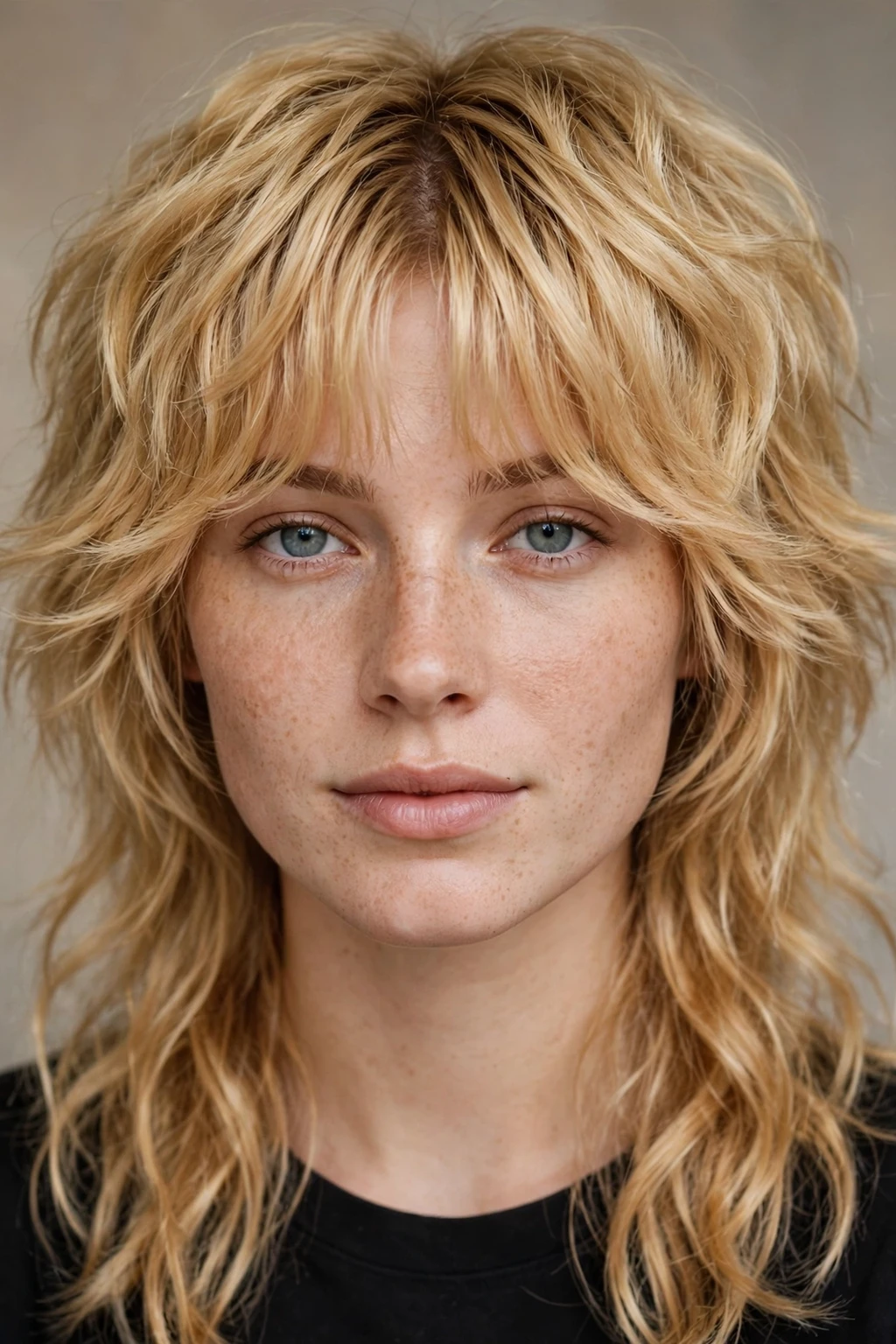 11. Sunny Blonde Shaggy Mullet