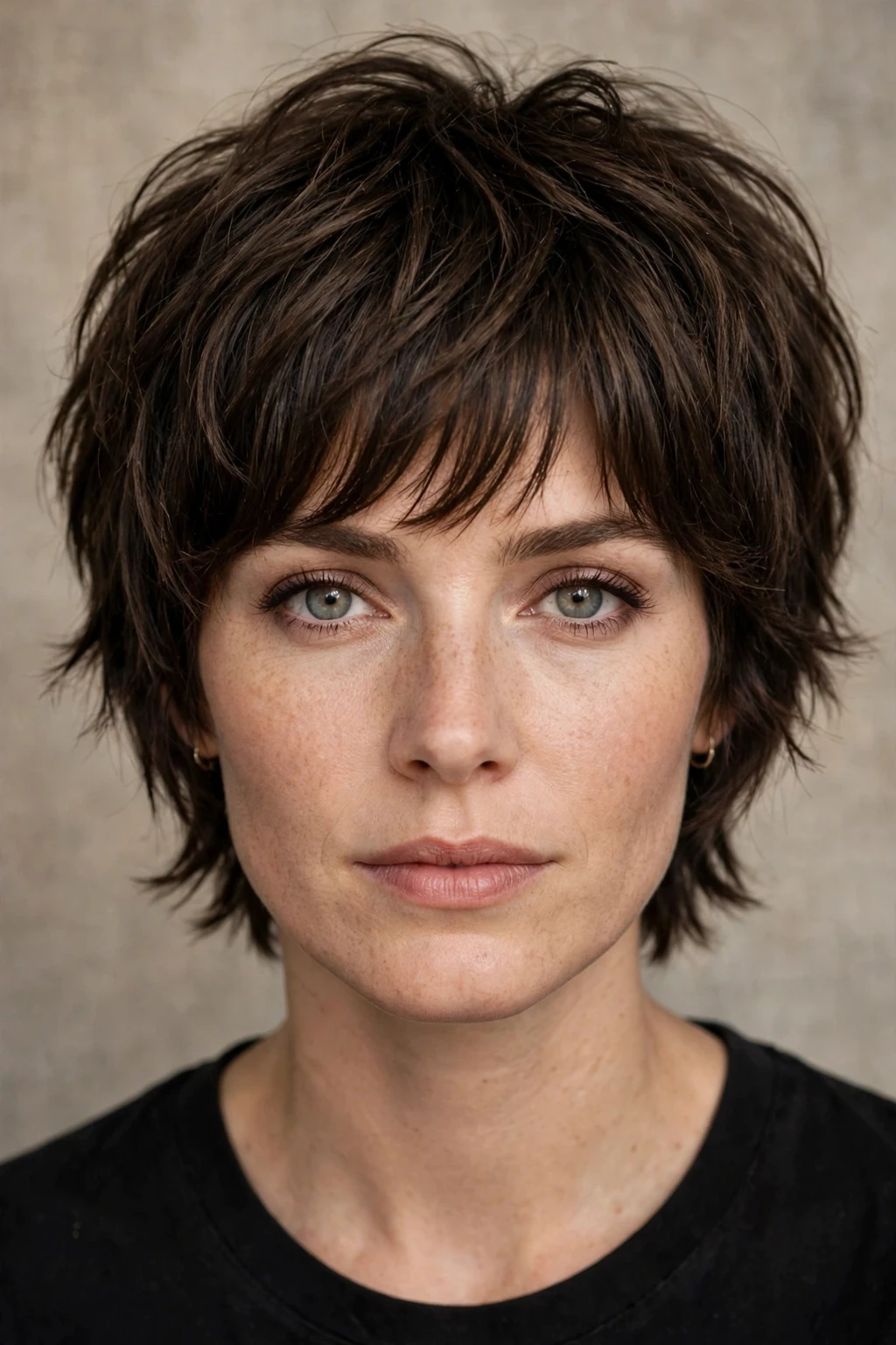13. Timeless Classic Shag With Bangs