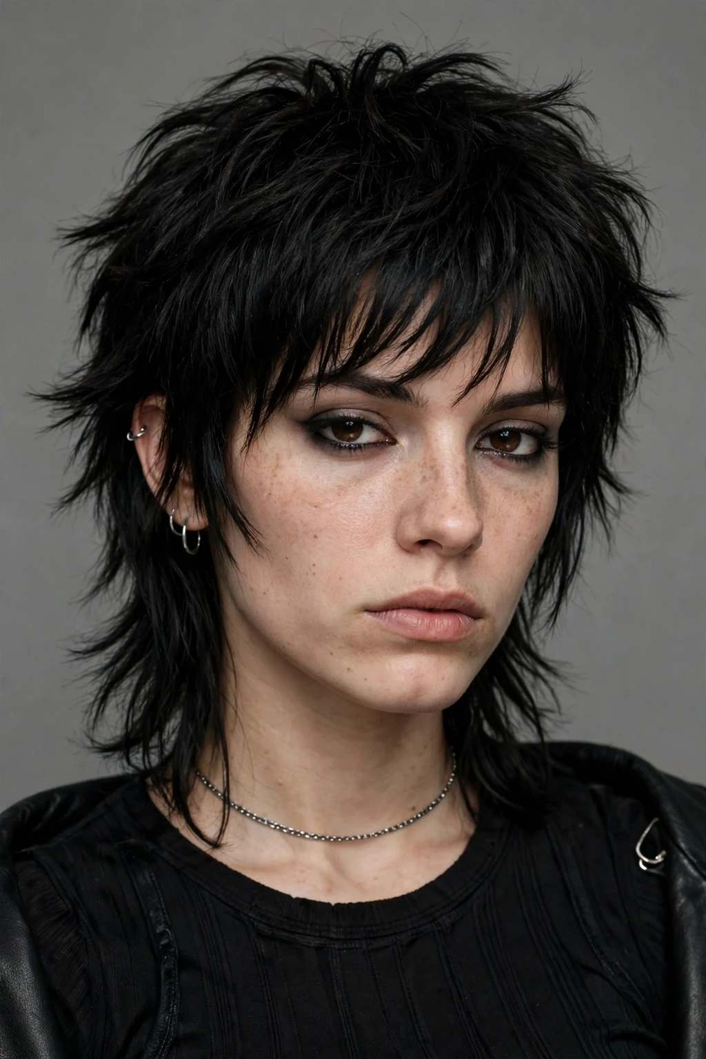 15. Y2K-Inspired Black Shag Mullet