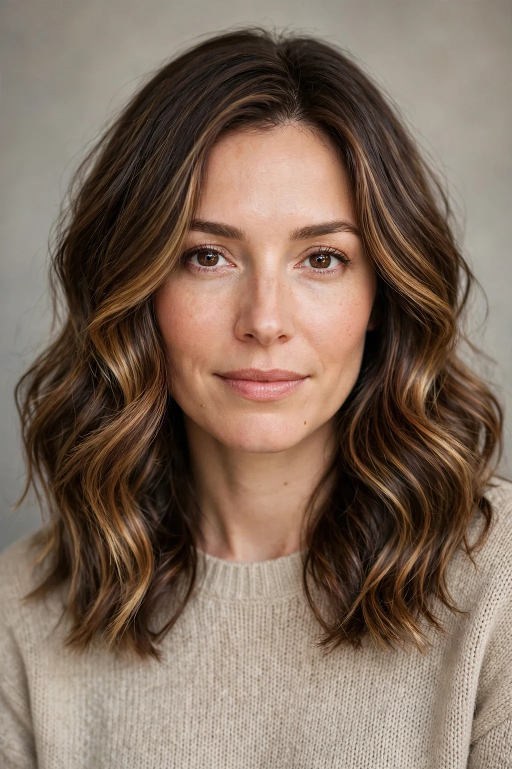 California Brunette: 20 Gorgeous Ideas to Try 3 1. Soft Wavy Brunette with Dimensional Glow