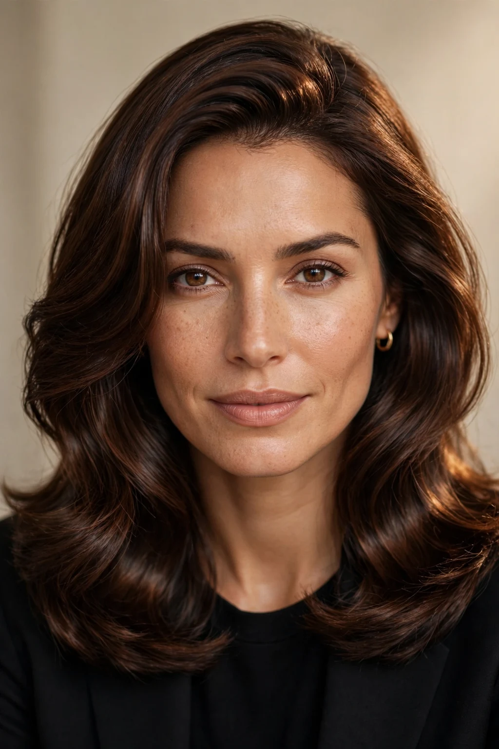 California Brunette: 20 Gorgeous Ideas to Try 6 4. Rich Chocolate Brown with Warm Shine