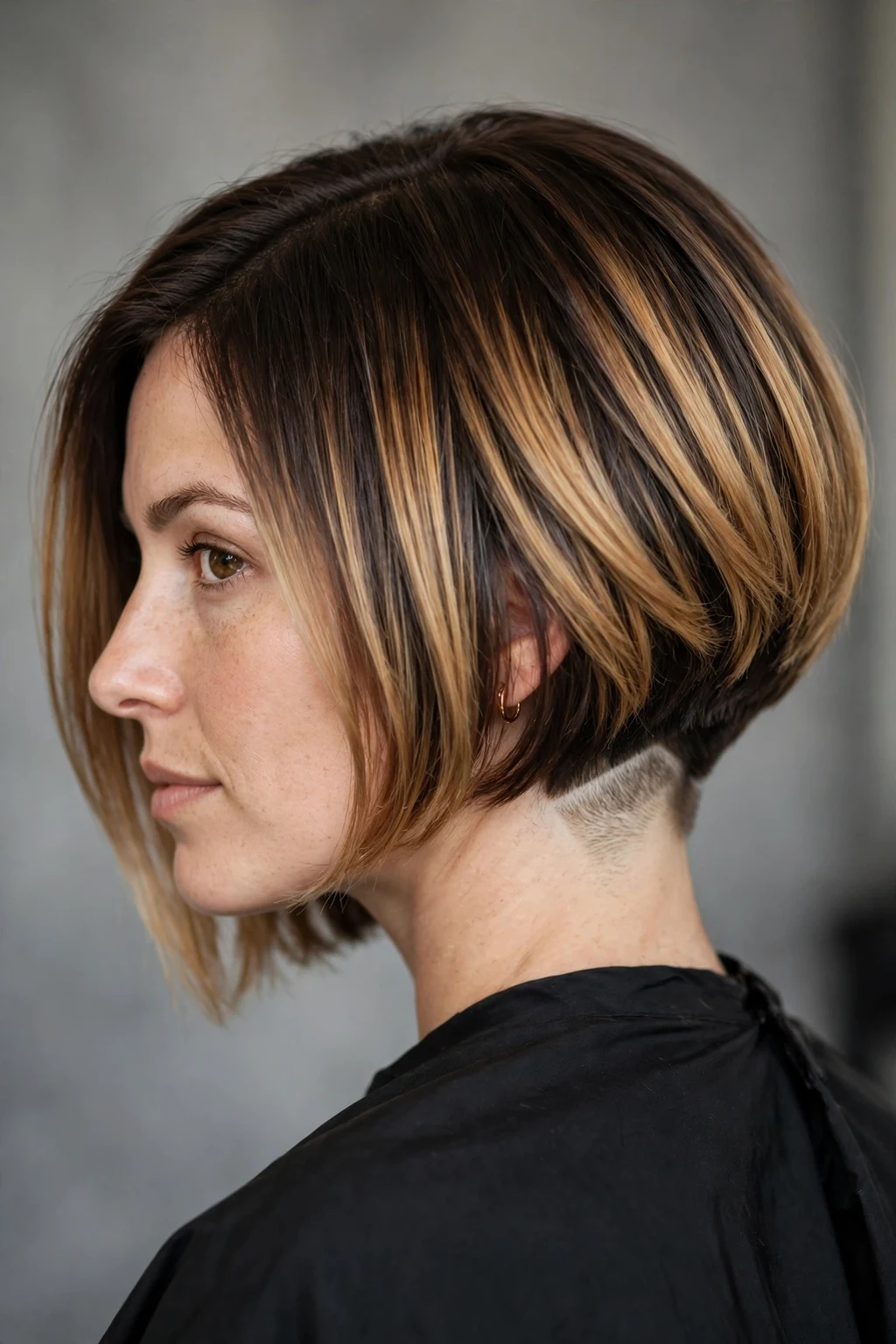 15. Duo-Toned Layered Bob With an Undercut