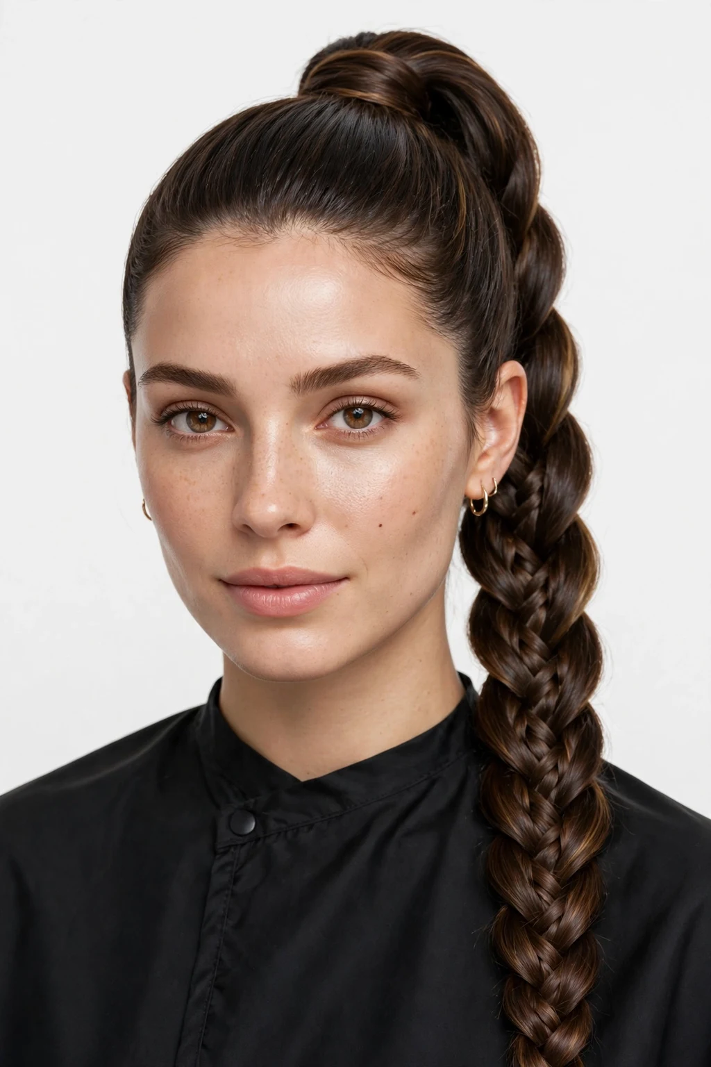 7. Fishtail Braid Ponytail