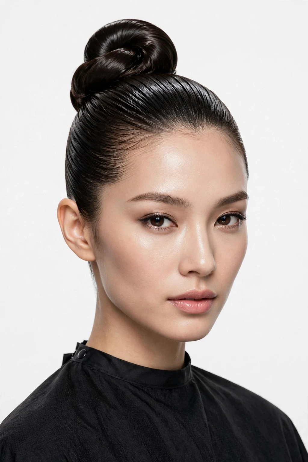8. Slicked-Back Ballerina Bun