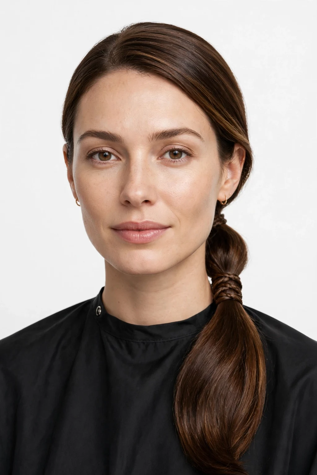 10. Low Braided Ponytail