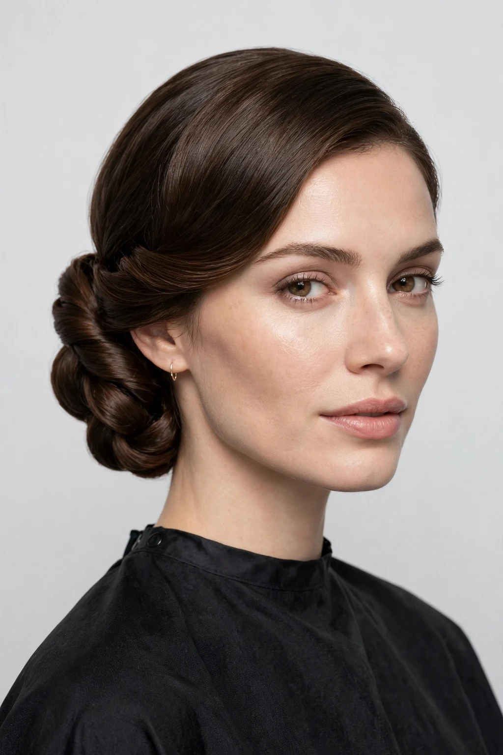14. Twisted Low Chignon