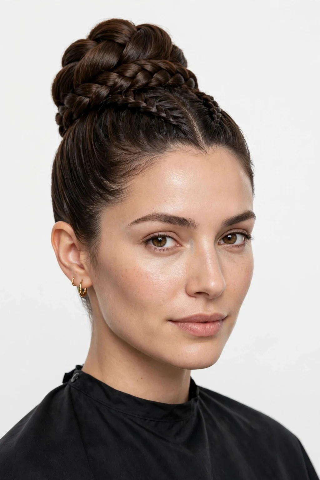 15. High Braided Bun