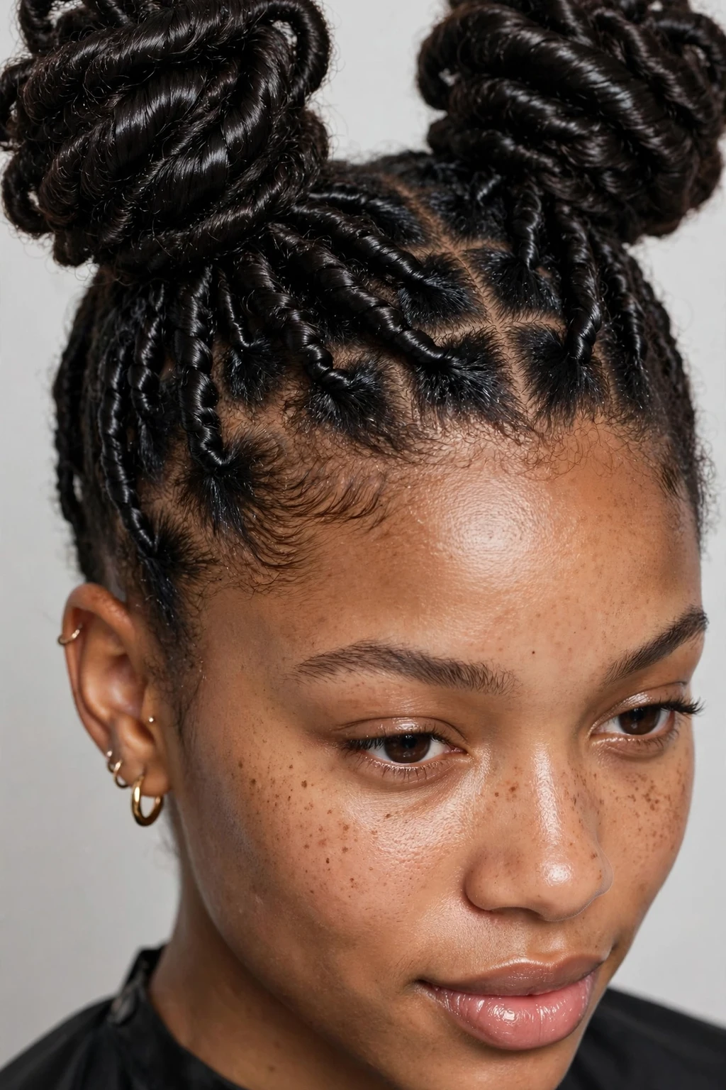 10. Short Loc Space Puffs
