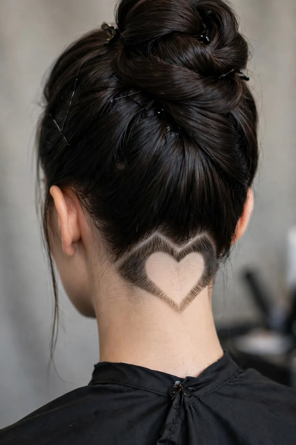 9. Heart-Shaped Nape Design