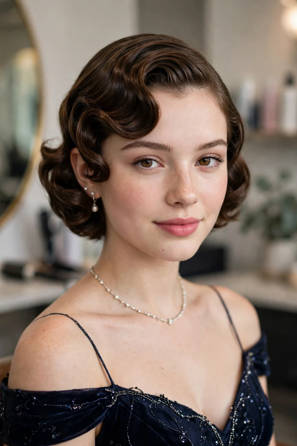 Prom Hairstyles: 20 Gorgeous Ideas to Try 5 3. Retro Inspired Side Parted Short Hair With Curls
