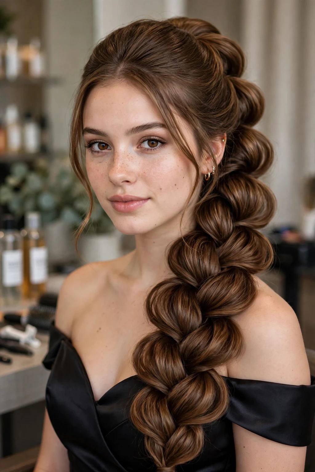 Prom Hairstyles: 20 Gorgeous Ideas to Try 11 9. Pull-Through Voluminous Dutch Braid
