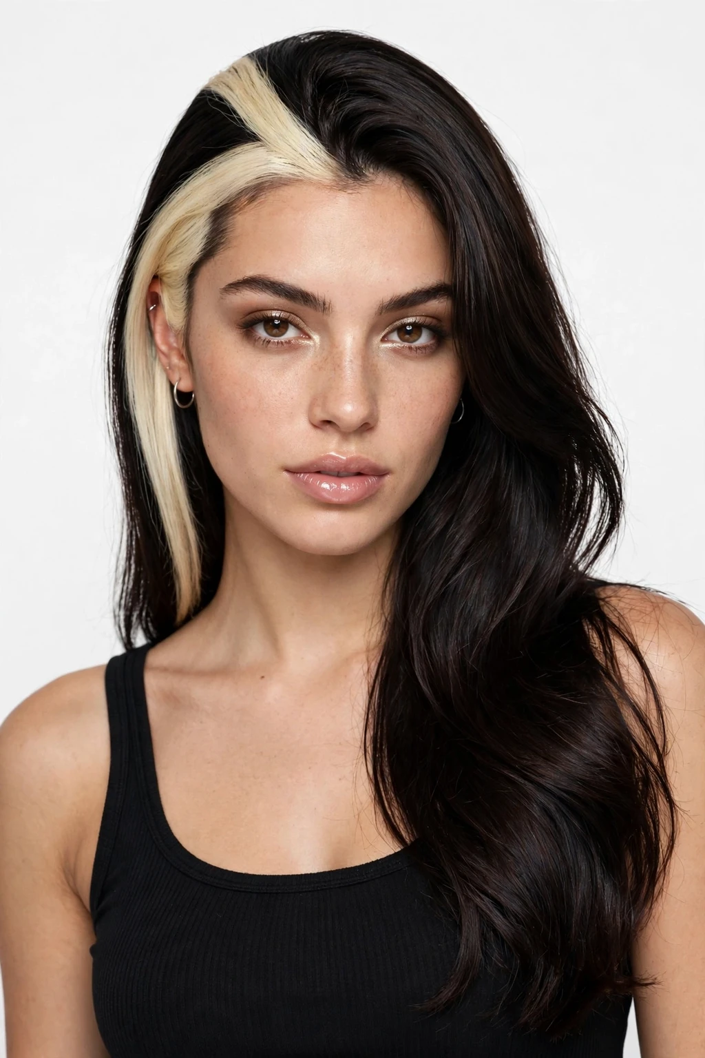 6. Bleached Blonde Skunk Stripe