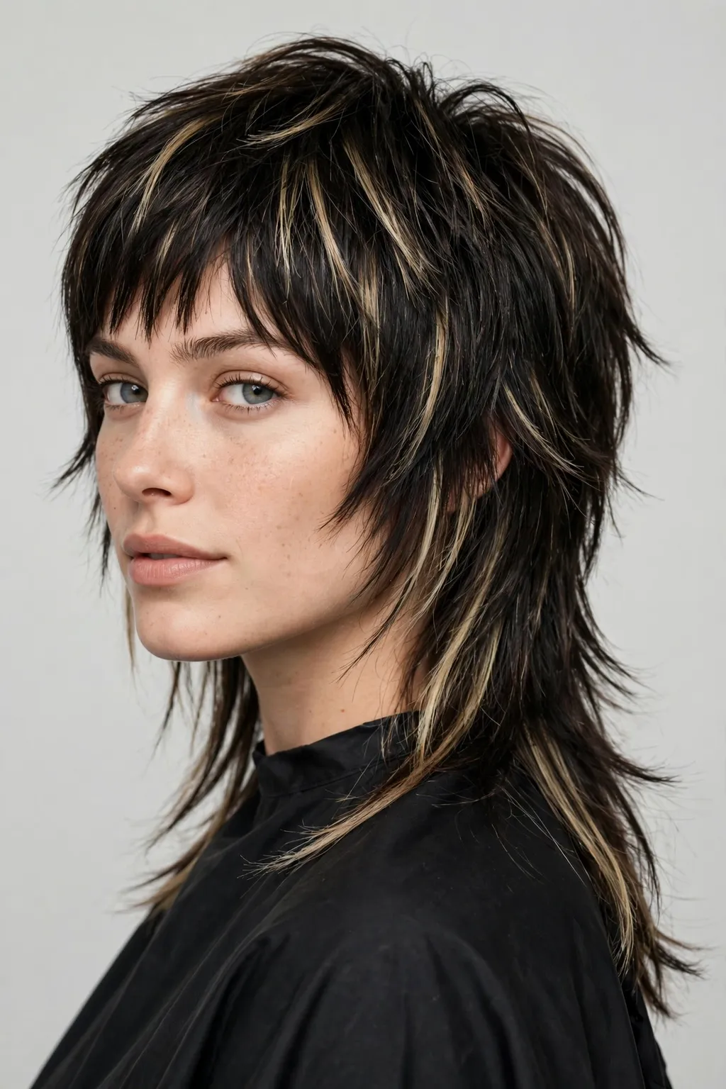 Medium Shag Haircuts: 25 Stylish Ideas to Try 5 3. Shag Mullet With Blonde Highlights