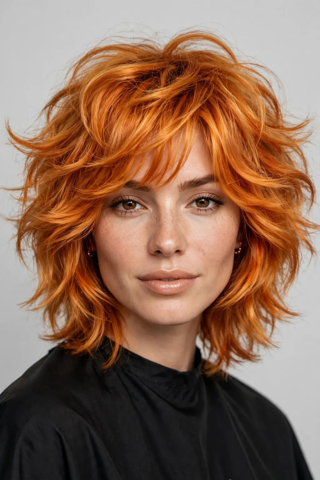 Medium Shag Haircuts: 25 Stylish Ideas to Try 21 19. Shag on Orange-Blonde Hair