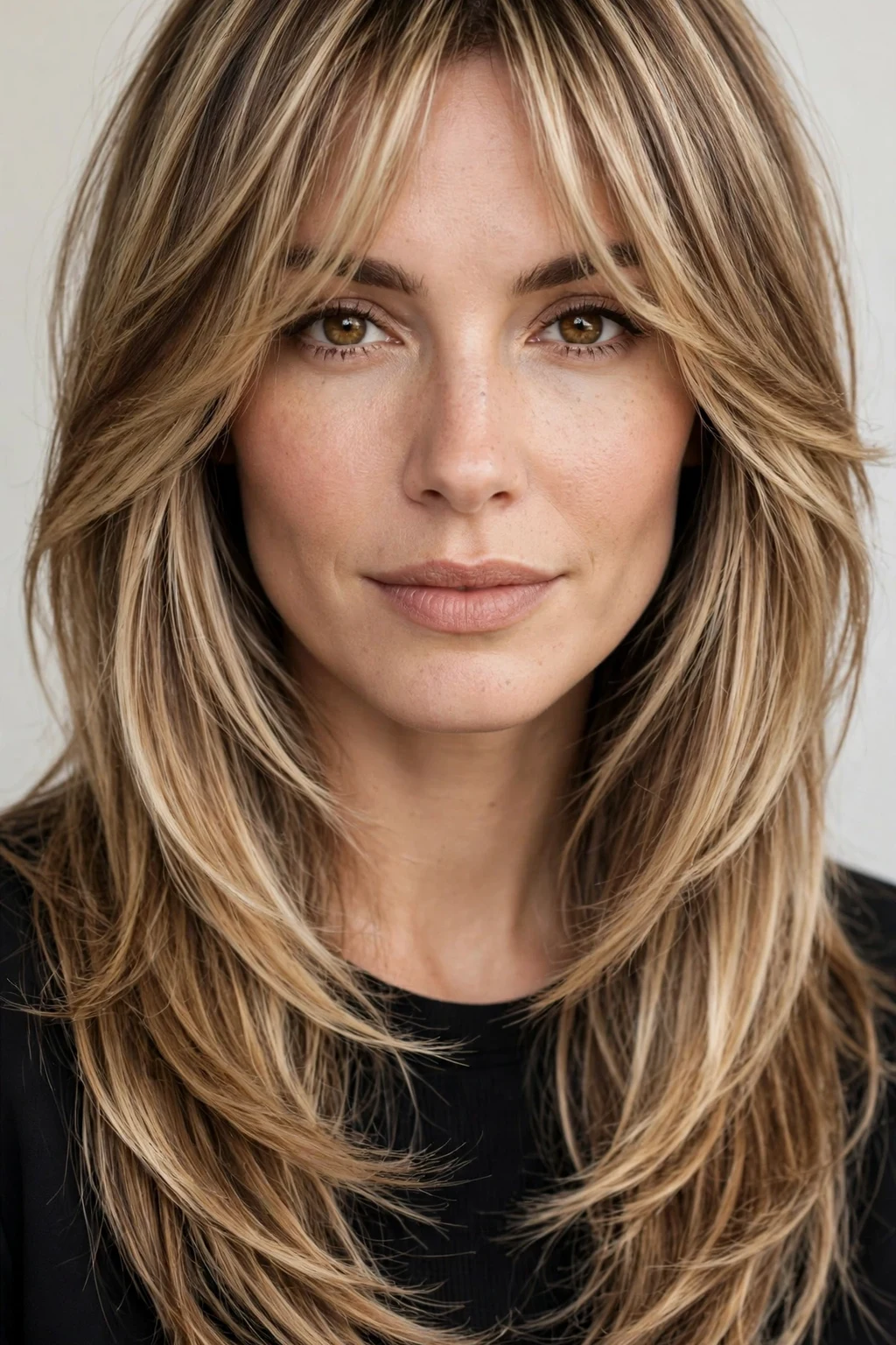 Kitty Cut: 15 Stylish Ideas to Try 4 2. Layered Bronde Kitty Cut