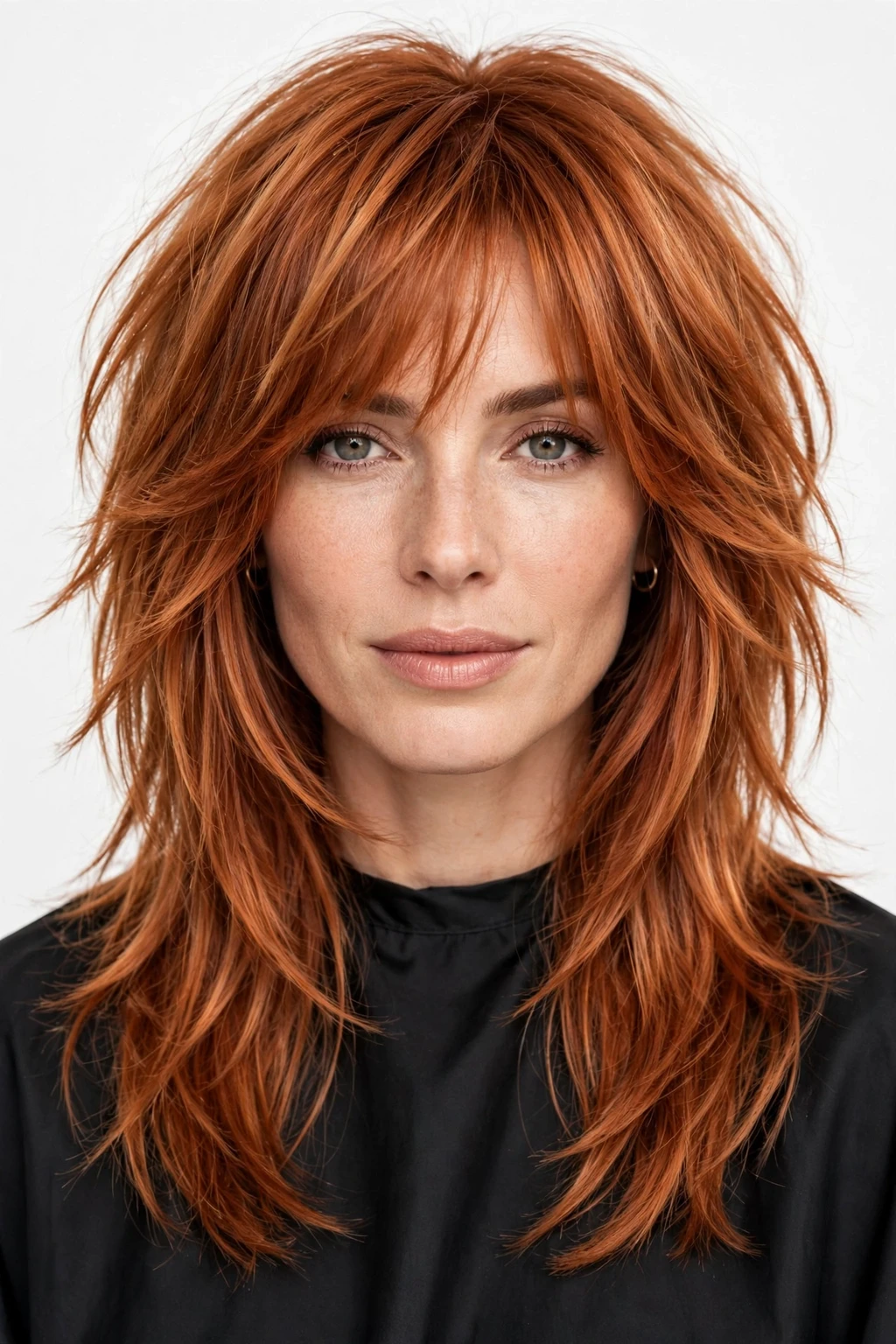 Long Shag: 25 Stylish Ideas to Try 8 6. Light Copper Long Shag Haircut