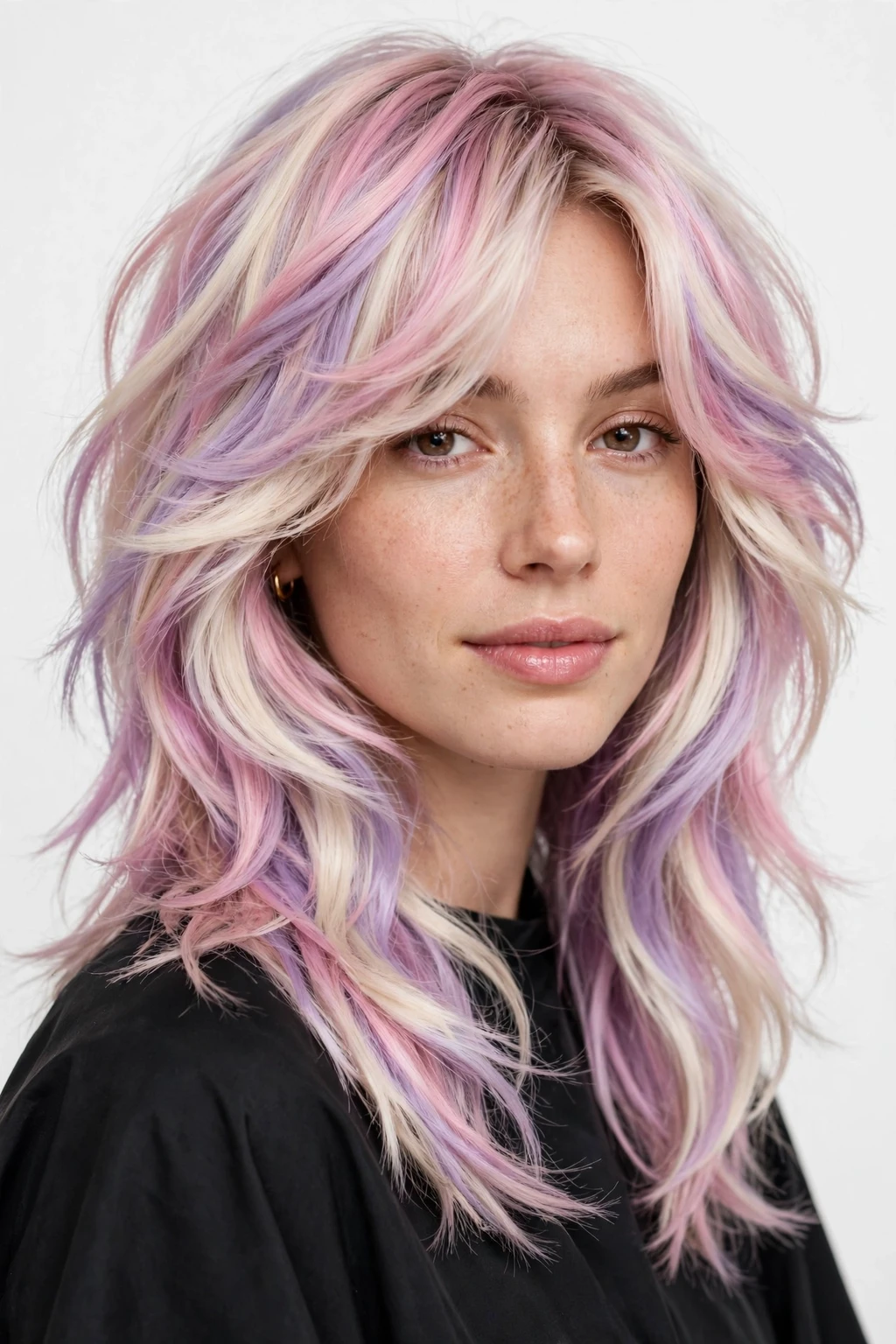 Long Shag: 25 Stylish Ideas to Try 16 14. Long Layered Shag on Soft Serve Colored Hair