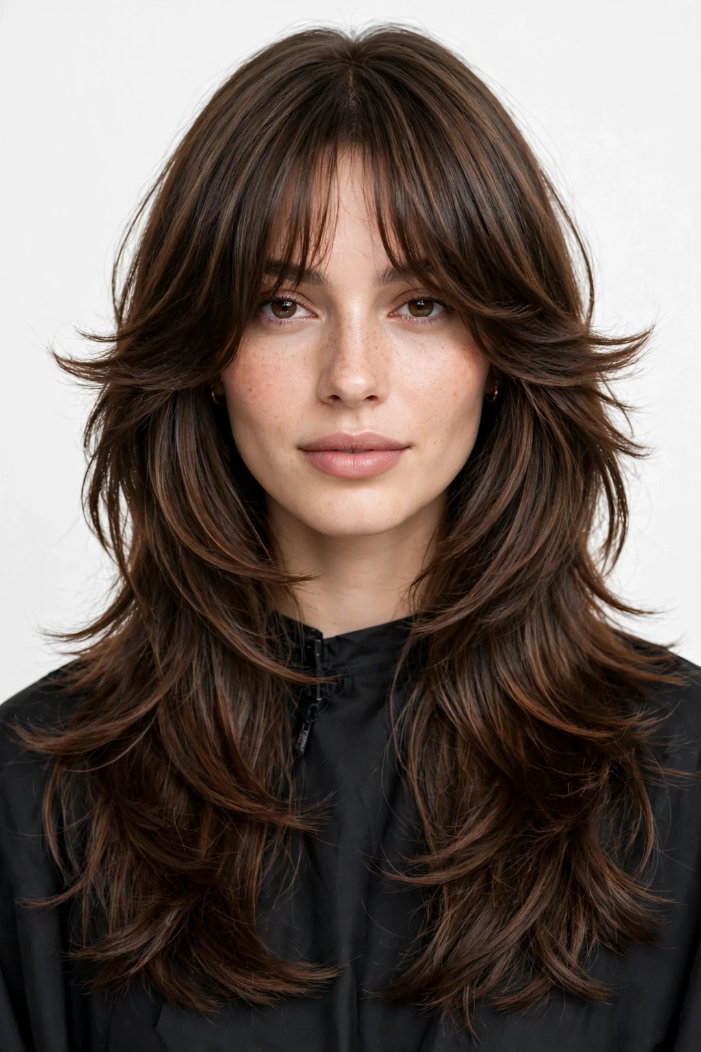 Long Shag: 25 Stylish Ideas to Try 19 17. Long Butterfly Shag Cut With Curtain Bangs