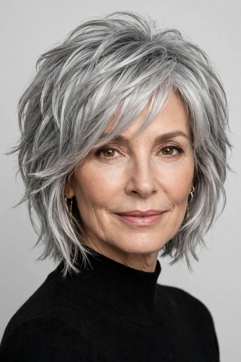 Long Pixie Bob: 15 Chic Ideas to Try 6 4. Textured Long Pixie Bob on Grey Hair