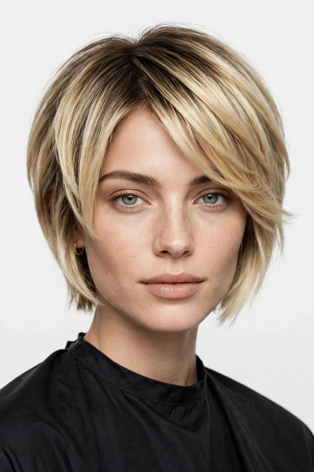 Long Pixie Bob: 15 Chic Ideas to Try 7 5. Smudge Root Blonde Lixie Bob