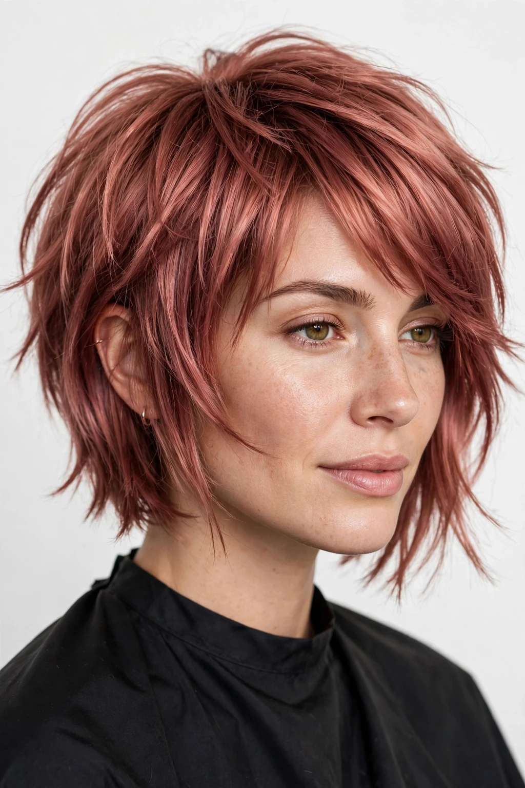Long Pixie Bob: 15 Chic Ideas to Try 9 7. Razored Long Pixie Bob in Rose Gold