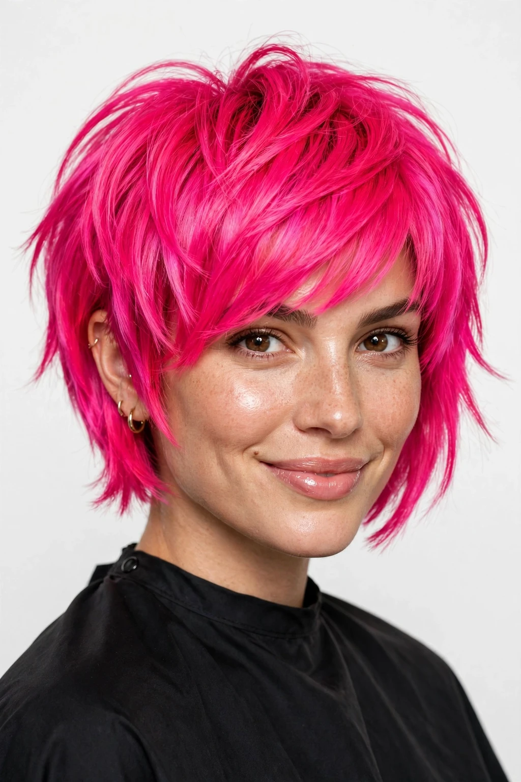 Long Pixie Bob: 15 Chic Ideas to Try 10 8. Lixie Bob in Neon Pink