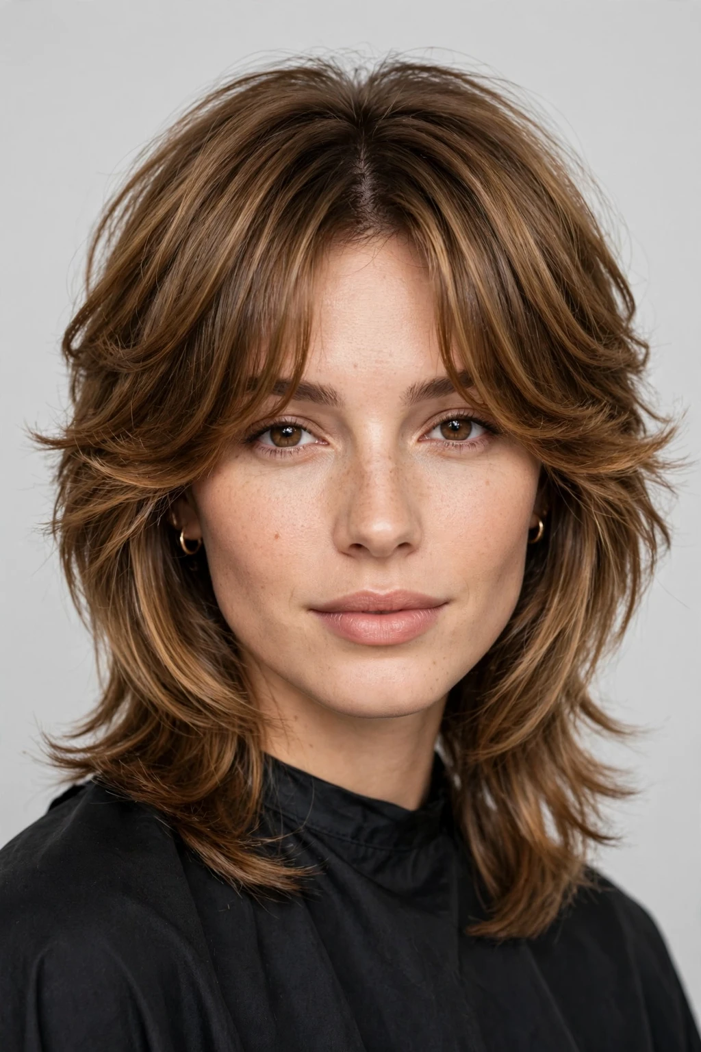 Wolf Cut: 27 Trendy Ideas to Try 4 2. Wolf Cut with Curtain Bangs