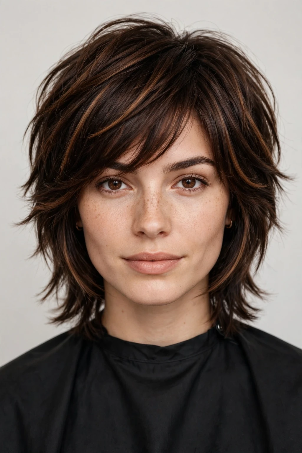 Wolf Cut: 27 Trendy Ideas to Try 14 12. Brunette Wolf Cut