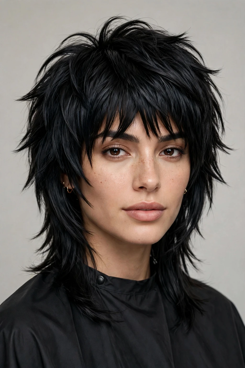 Wolf Cut: 27 Trendy Ideas to Try 15 13. Black Wolf Cut