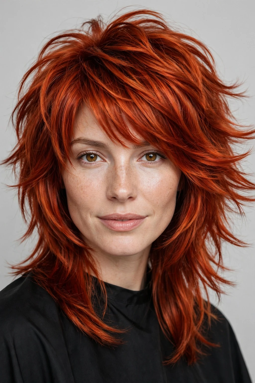 Wolf Cut: 27 Trendy Ideas to Try 16 14. Red Wolf Cut