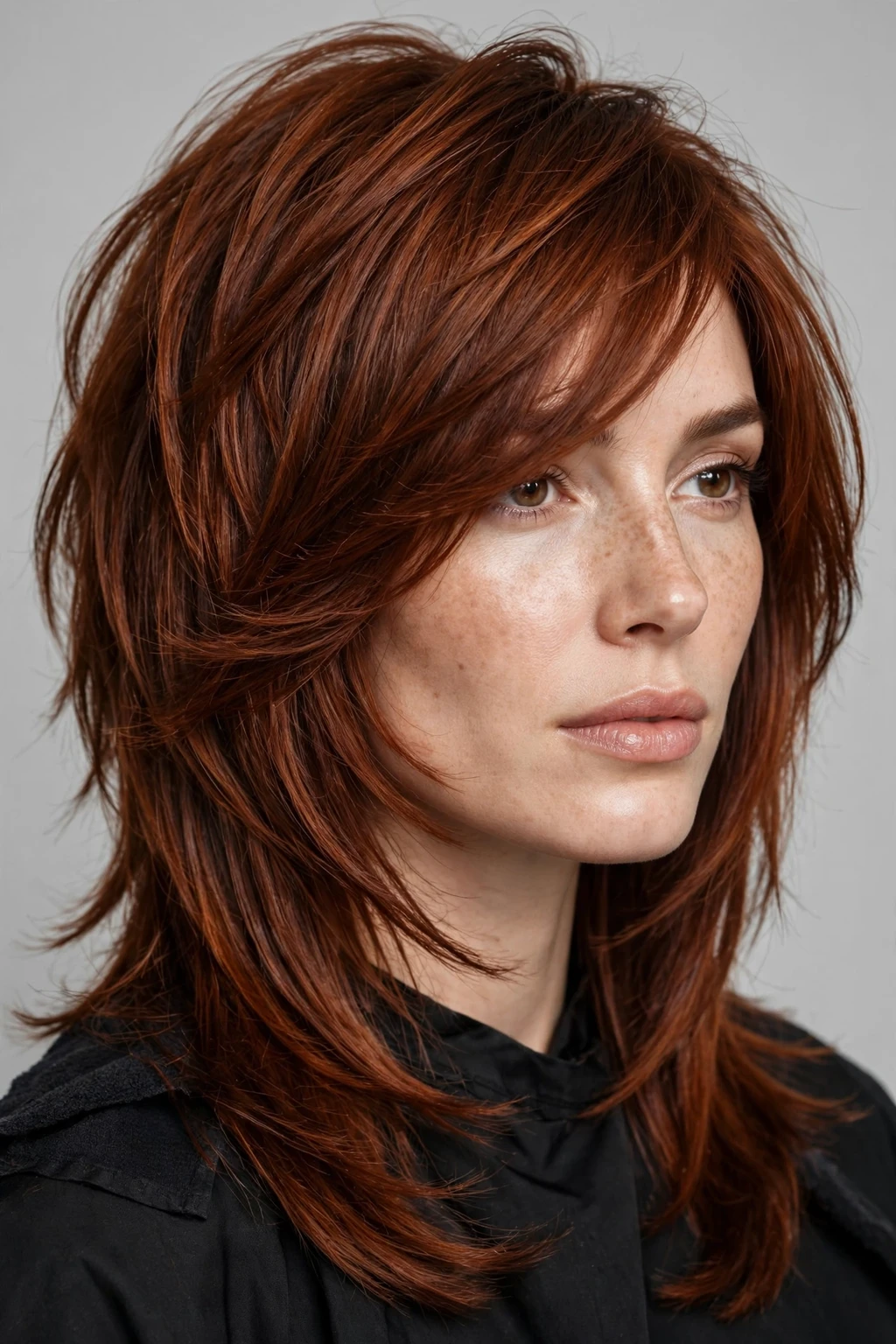 Wolf Cut: 27 Trendy Ideas to Try 28 26. Wolf Cut with Side-Swept Bangs