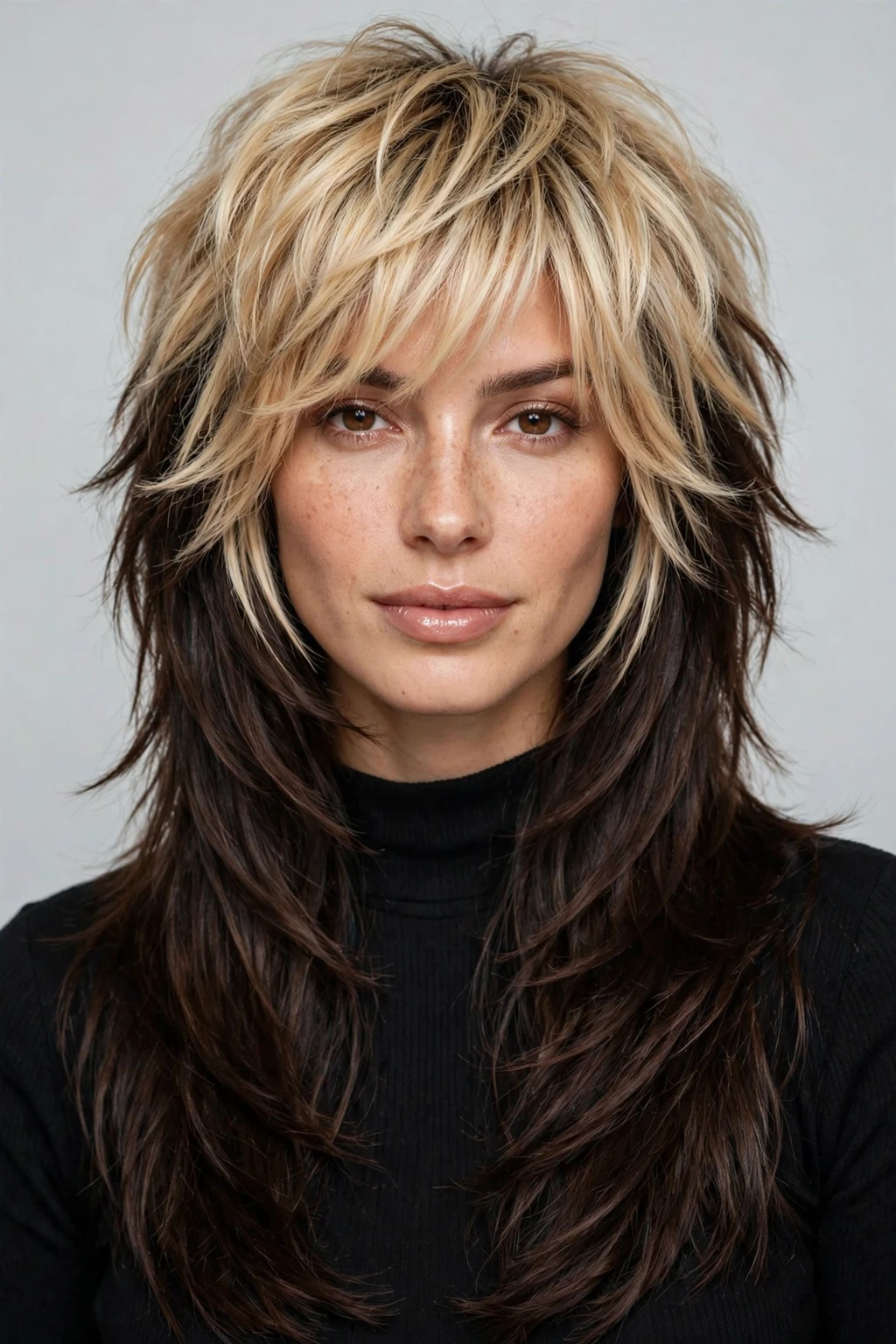 Wolf Cut: 27 Trendy Ideas to Try 29 27. Two-Tone Wolf Cut