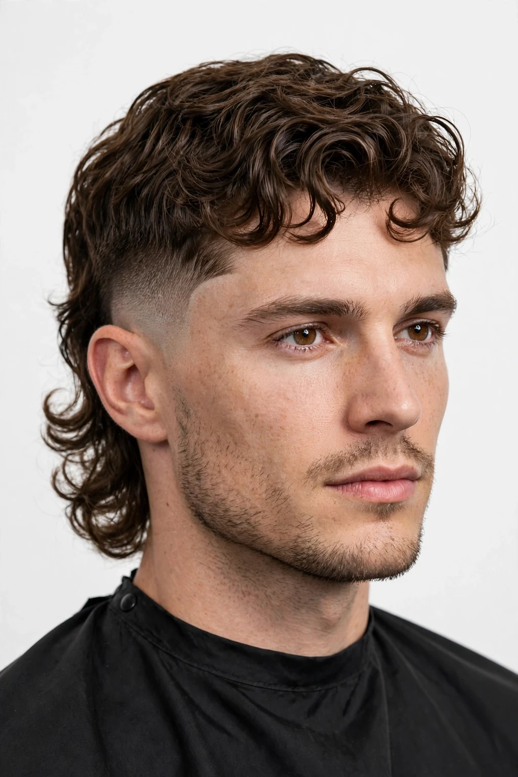 Subtle Mullet for Men: 15 Cool Ideas to Try 3 1. Semi-Curled Mullet With Chopped Temples