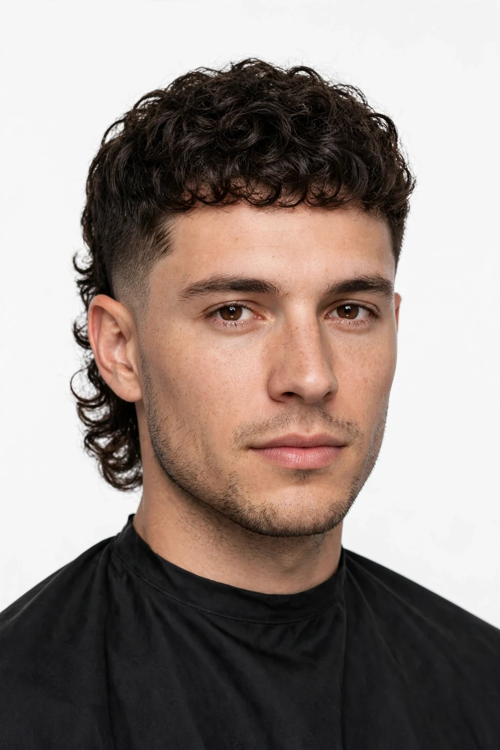Subtle Mullet for Men: 15 Cool Ideas to Try 17 15. Subtle Short Curly Mullet With Blends