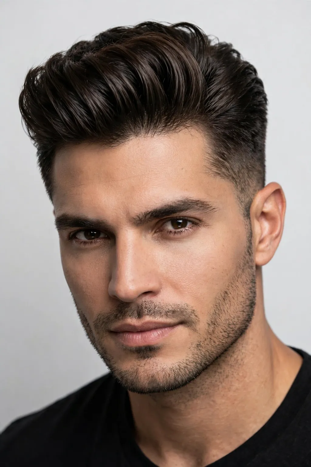 Hair Trends for Men: 15 Cool Ideas to Try 13 11. Brushed-Up Front with Faded Sides