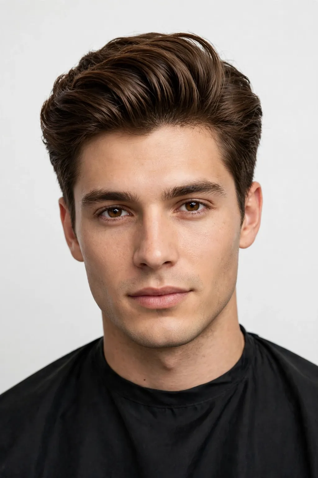 Hair Trends for Men: 15 Cool Ideas to Try 15 13. Brown Brushed-Up Faded Cut