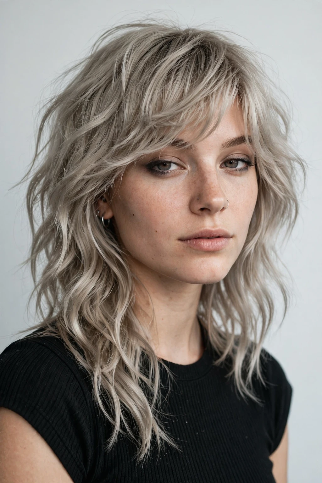 10. Ash Blonde With Asymmetric Fringe