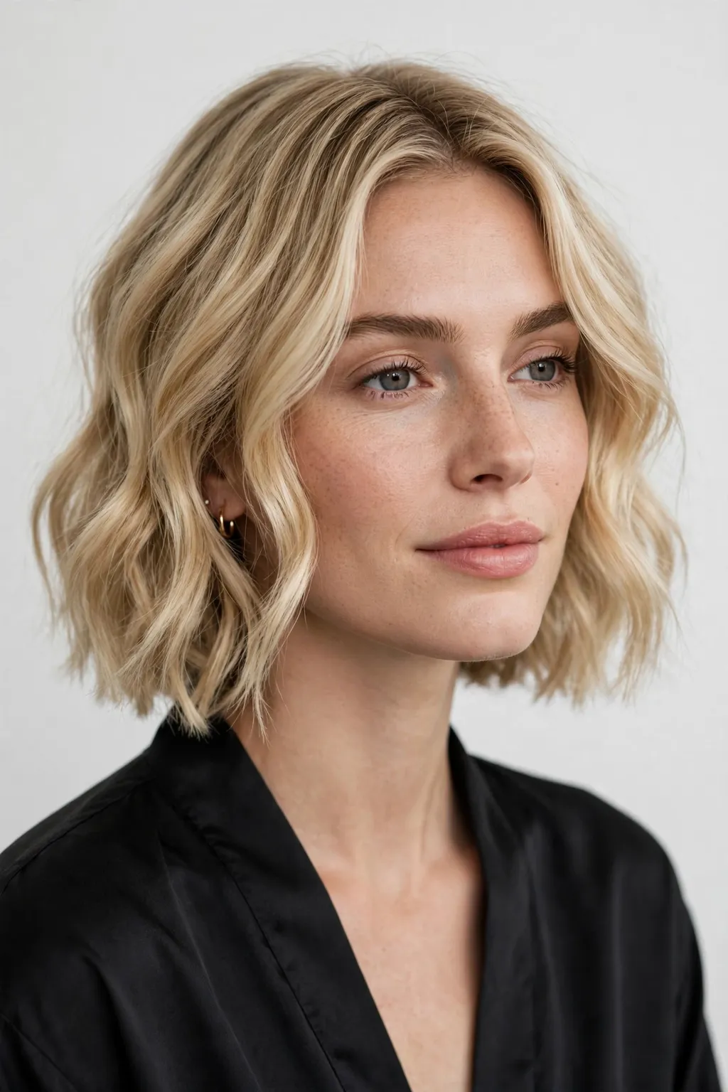 7. Soft Wavy Blonde Bob