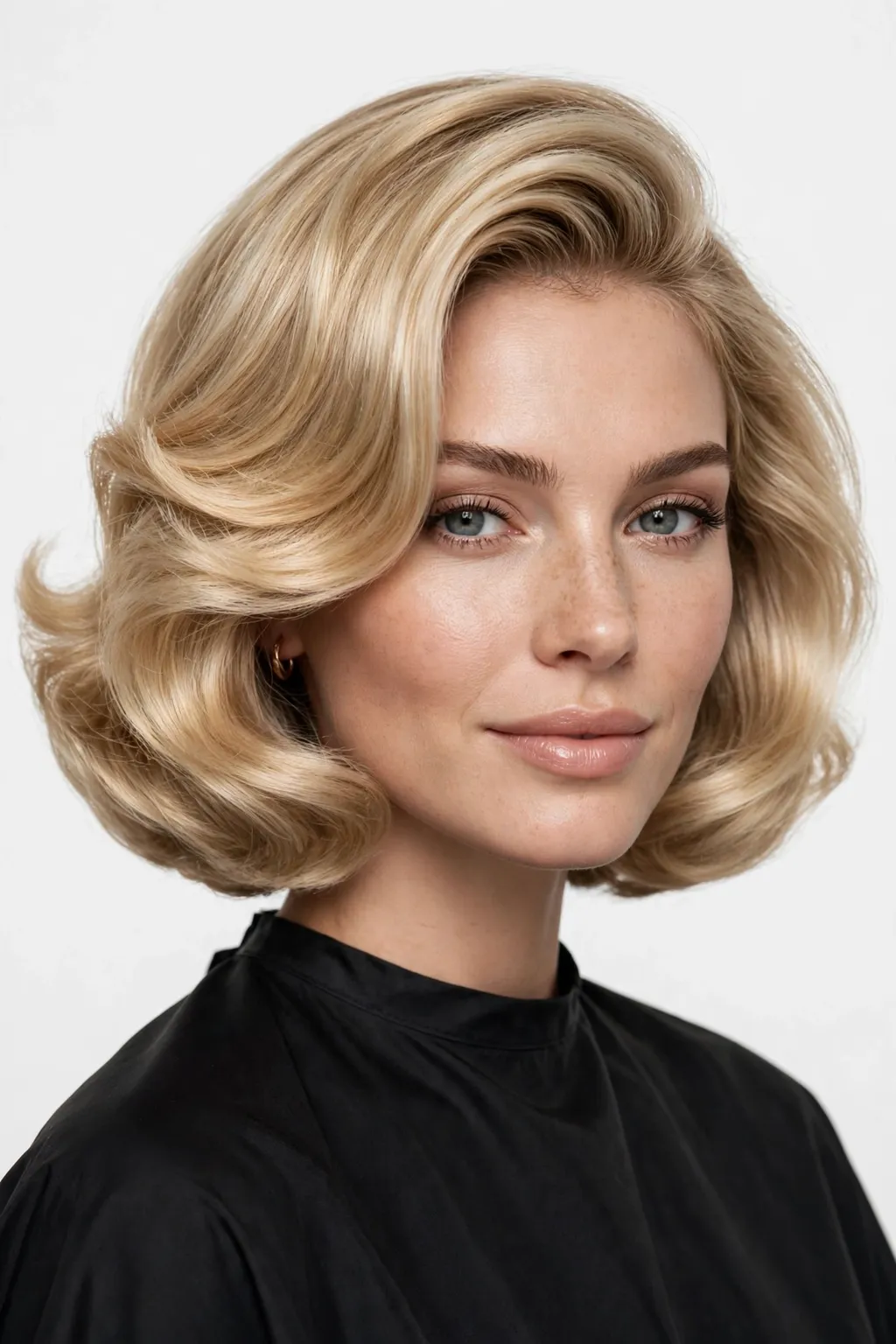 8. Blonde Blowout Bob