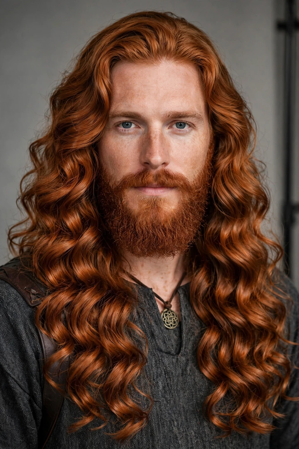 Curly Hair Men: 15 Cool Ideas to Try 3 1. Viking-Inspired Long Ginger Curls