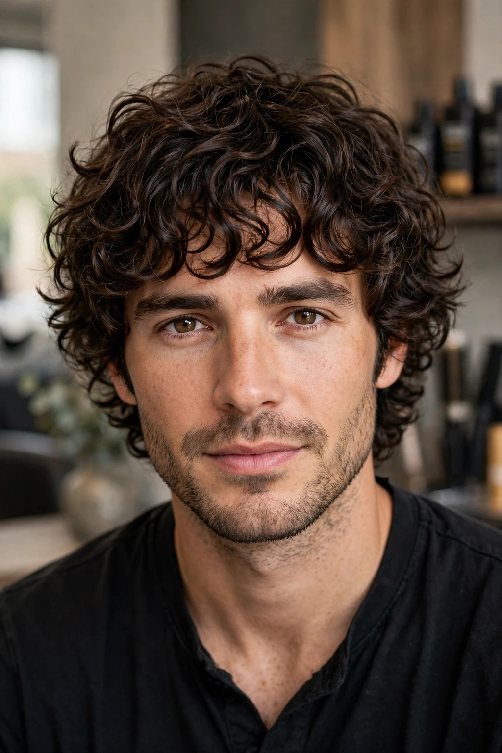 Curly Hair Men: 15 Cool Ideas to Try 5 3. Shaggy Curls With Curly Fringe