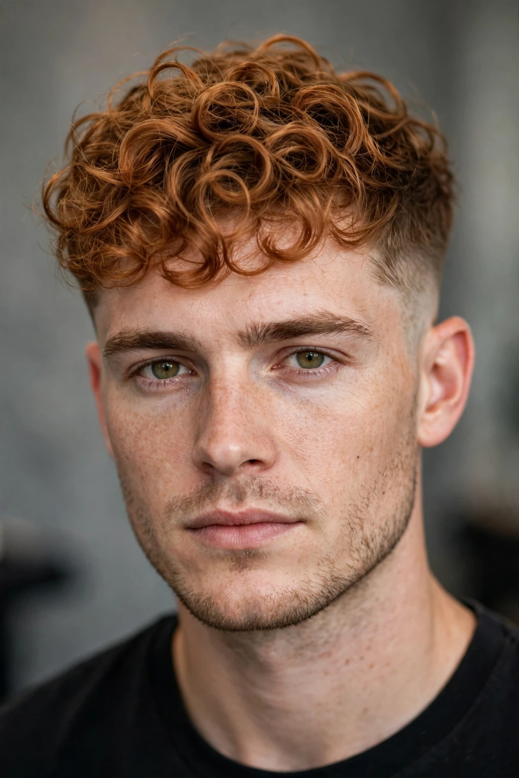 Curly Hair Men: 15 Cool Ideas to Try 8 6. Messy Curly Top With Faded Undercut