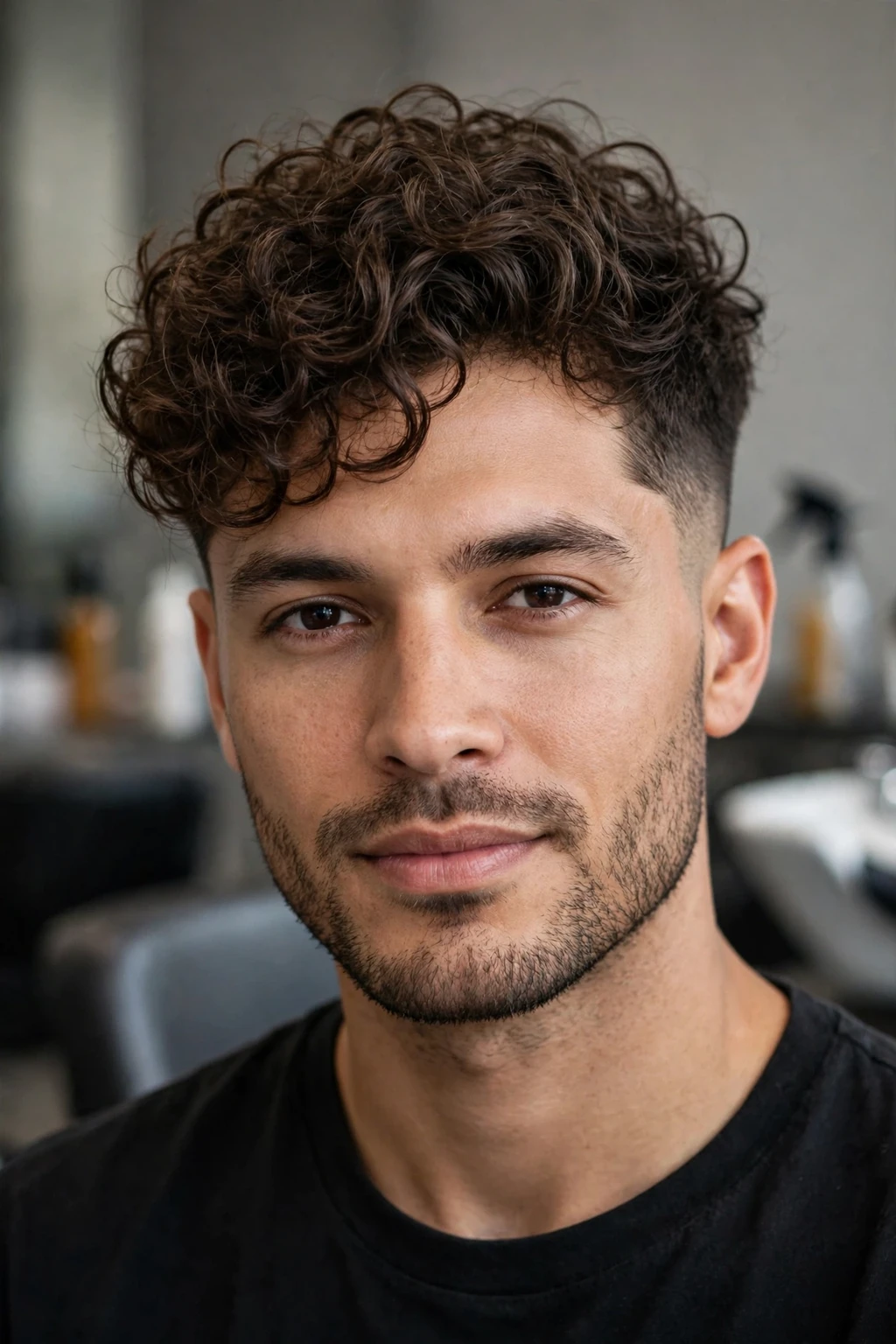 Curly Hair Men: 15 Cool Ideas to Try 11 9. Tousled Curls With a Low Fade