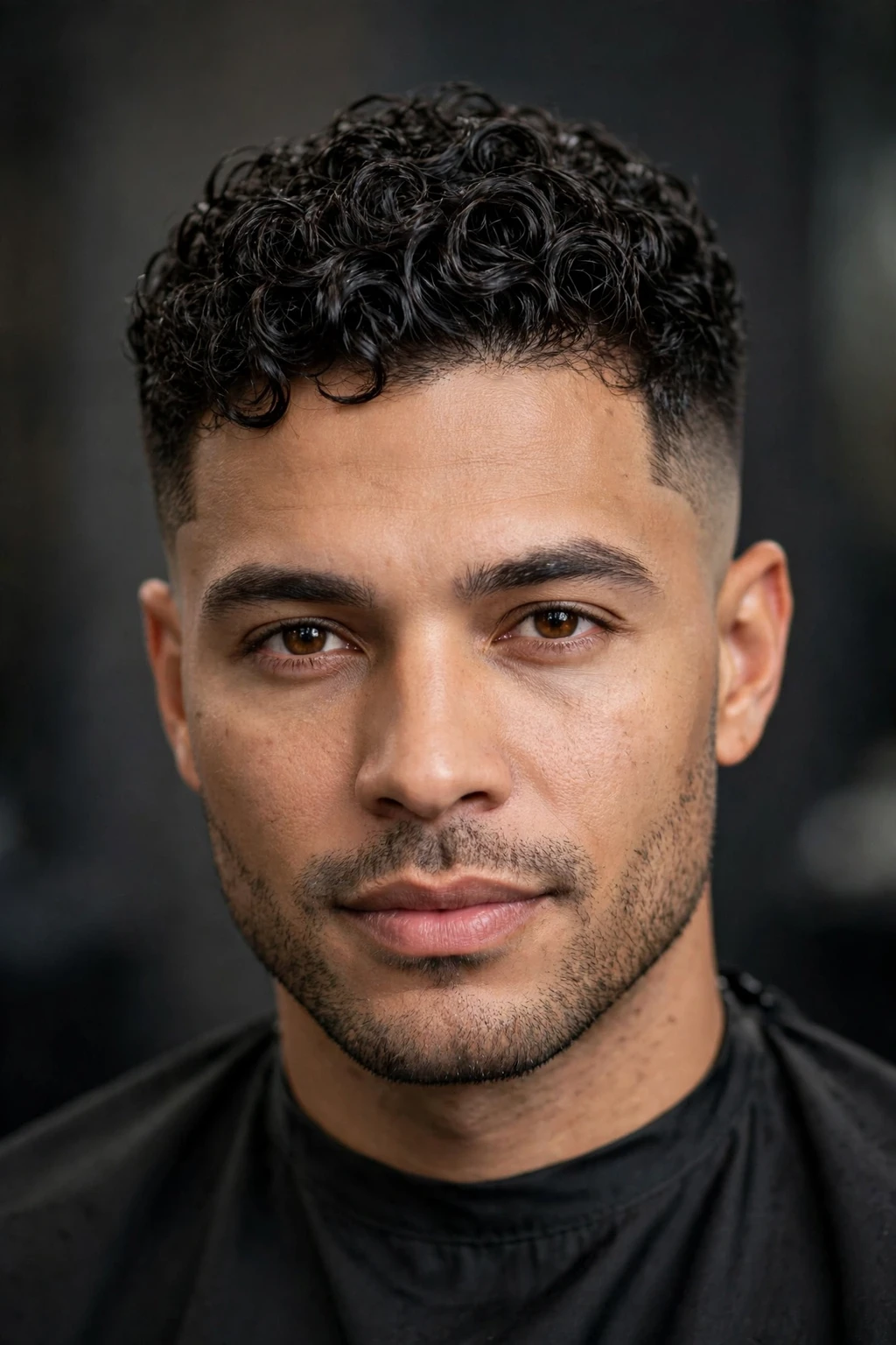 Curly Hair Men: 15 Cool Ideas to Try 12 10. Textured Crop With Temple Fade