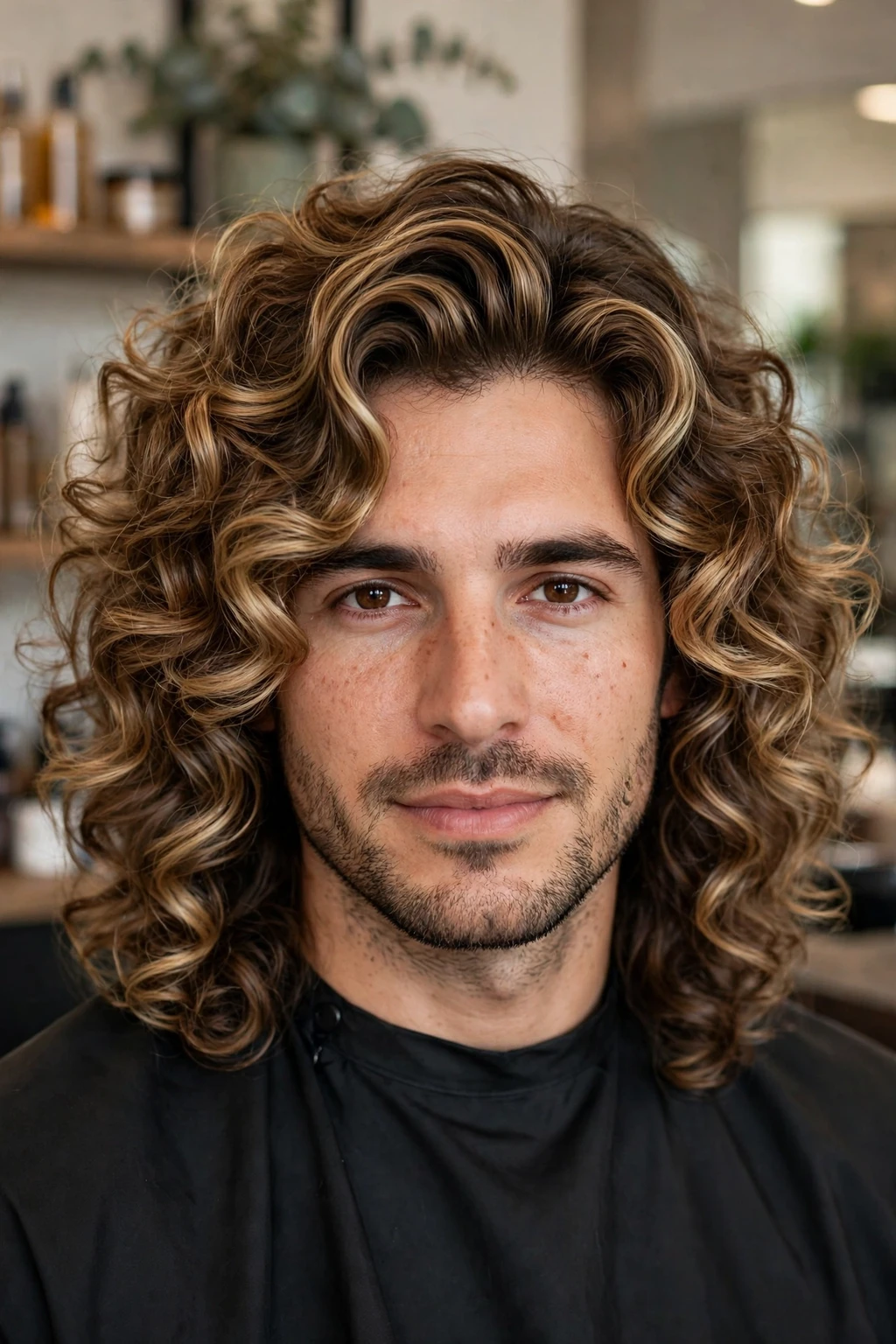 Curly Hair Men: 15 Cool Ideas to Try 15 13. Voluminous Bronde Loose Curls