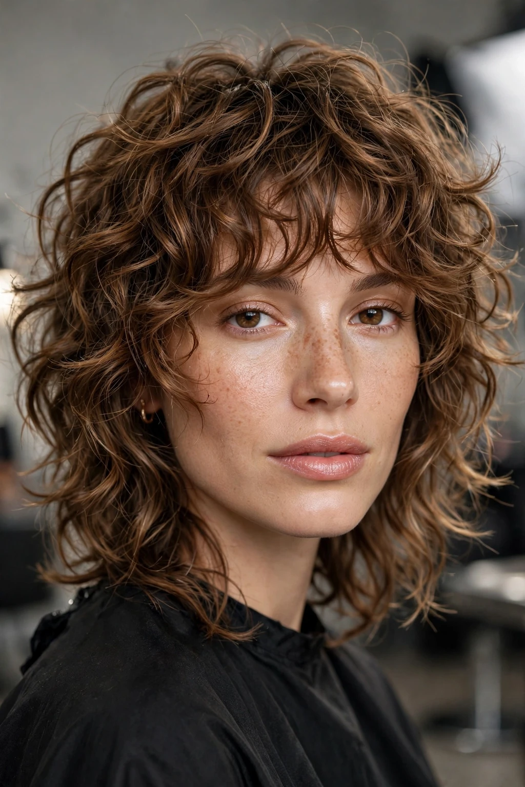 Curly Shag: 15 Cool Ideas to Try 15 13. Razor Shag for Curly Hair