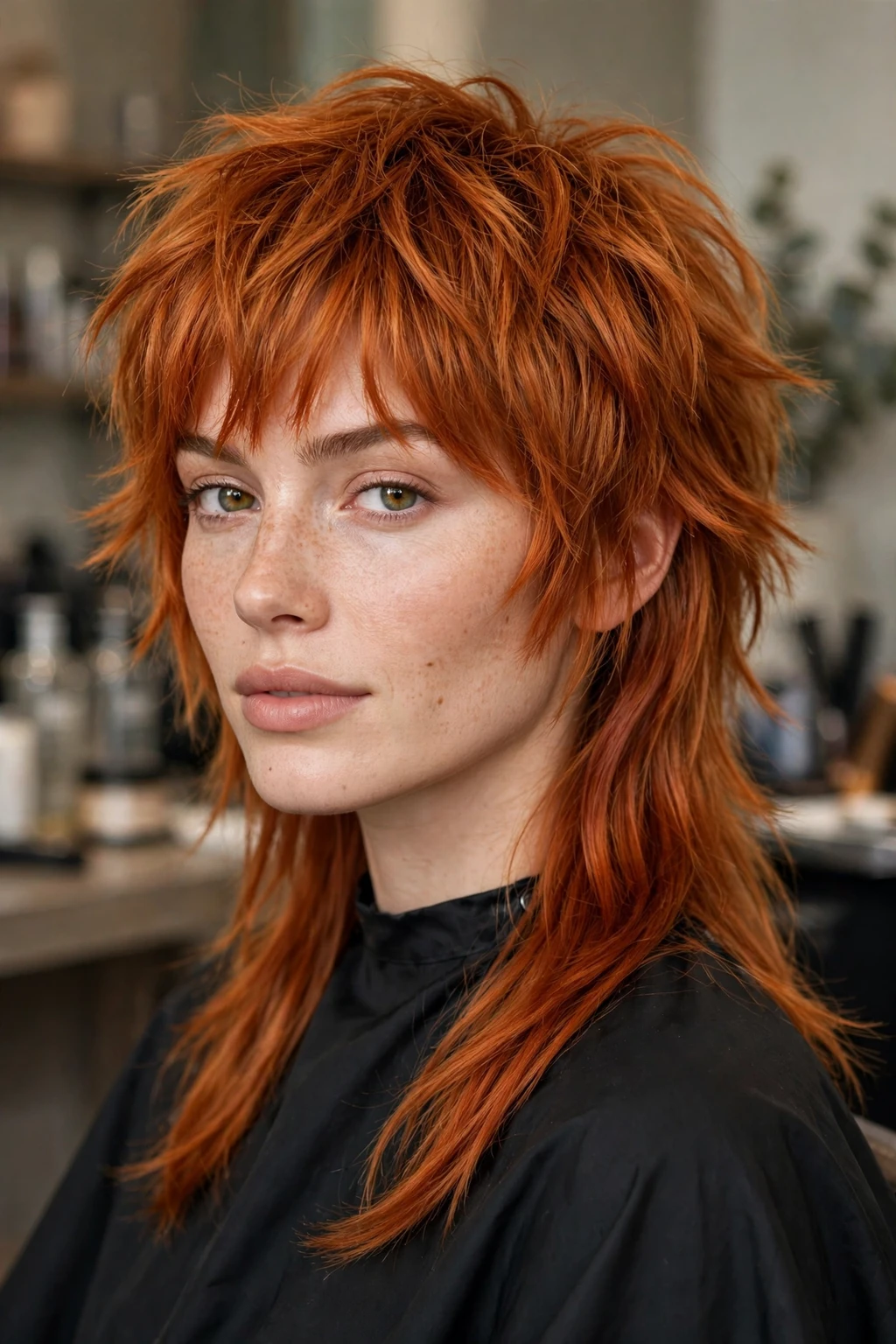 Curly Shag: 15 Cool Ideas to Try 17 15. Messy Ginger Shaggy Mullet